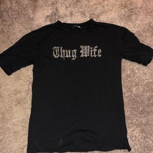 Oversized “thug life” t-shirt